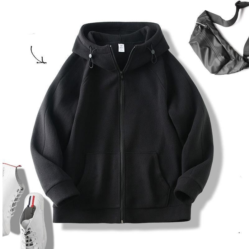 Single-layer Fleece-lined Thickened Men's Clothing Jacket