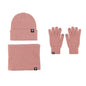 Alpaca Fleecefiber Wool Hat Scarf Gloves Three-piece Set