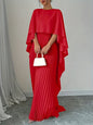 Women's Loose Batwing Sleeve Dress Fashion Casual Mid-Length Summer Dresses