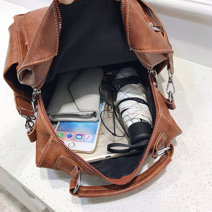 Zhenli Bag Women"s Cross Border Fashion Women"s Backpack Women"s Bag New Pu Pillow Bag Wholesale