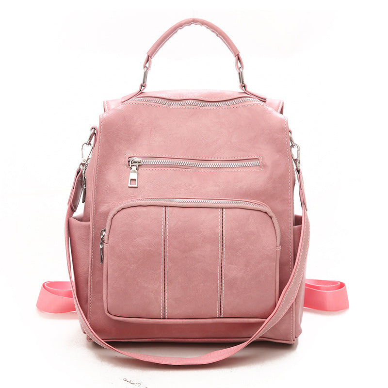 Zhenli Bag Women"s Cross Border Fashion Women"s Backpack Women"s Bag New Pu Pillow Bag Wholesale