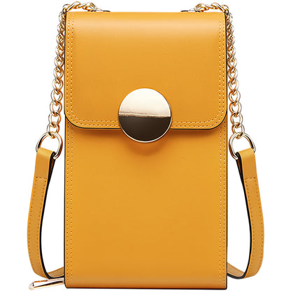 High-end Leather Shoulder Wallet Womens Fashion