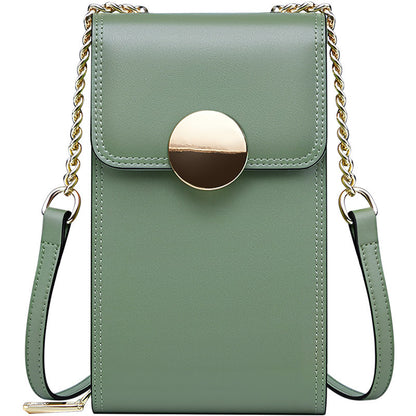 High-end Leather Shoulder Wallet Womens Fashion