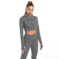 3pcs Sports Suits Long Sleeve Hooded Top Hollow Design Camisole And Butt Lifting High Waist Seamless Fitness Leggings Sports Gym Outfits Clothing