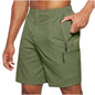 Men'S Casual Elastic Waist Strap Summer Shorts Casual Fit Fashion Outdoor Long Shorts For Men Knee-Length Straight Leg Pants Shorts