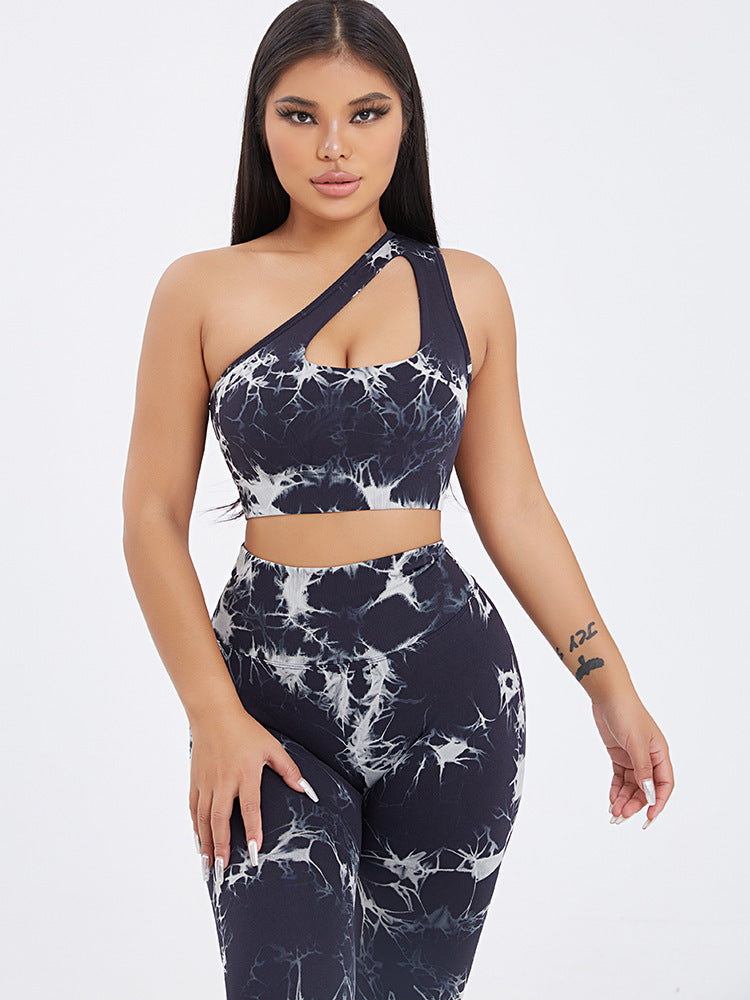 3PACK Tie-dye Yoga Pants Seamless Yoga Pants