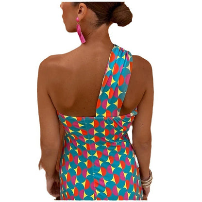 Women's Sleeveless Backless Slim Fit Maxi Dress