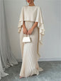 Women's Loose Batwing Sleeve Dress Fashion Casual Mid-Length Summer Dresses