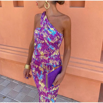 Women's Sleeveless Backless Slim Fit Maxi Dress