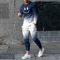 Round Neck Long Sleeve T-shirt Trousers Suit Men