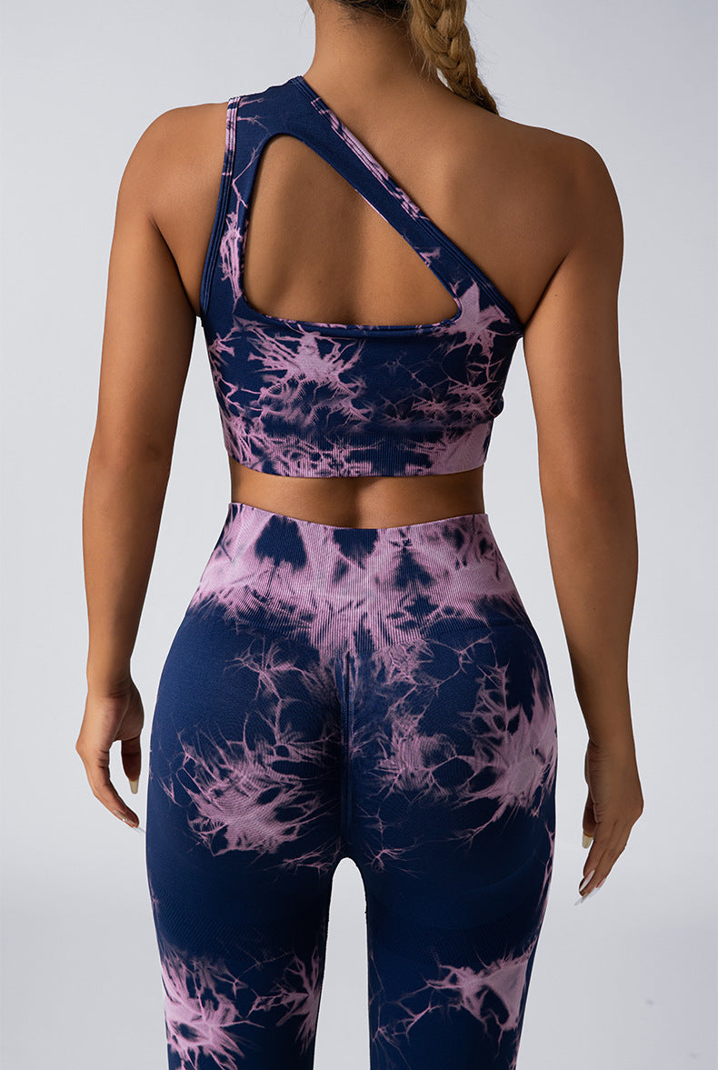 3PACK Tie-dye Yoga Pants Seamless Yoga Pants