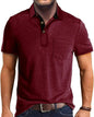 Summer Men's Clothing Short Sleeve Lapel T-shirt