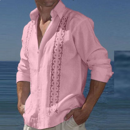Seaside Cool Beach Print Shirt