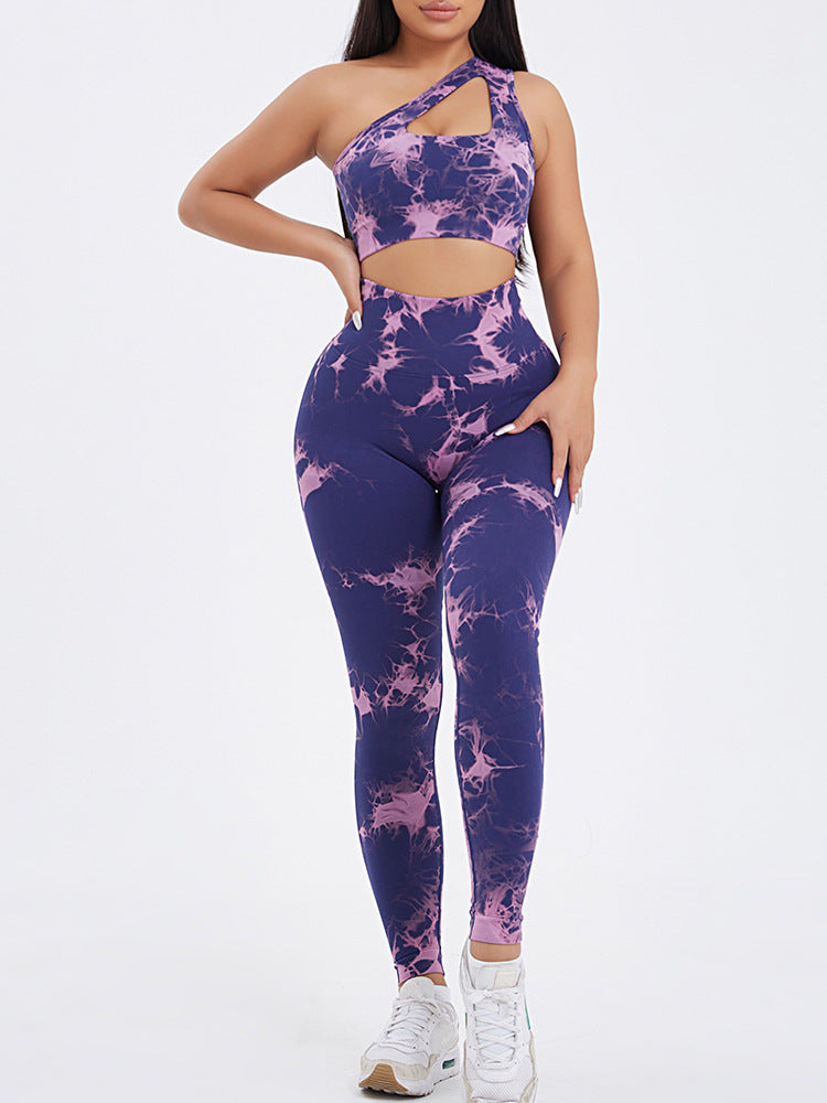 3PACK Tie-dye Yoga Pants Seamless Yoga Pants