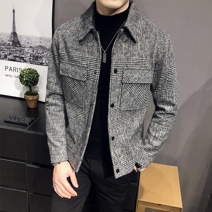 Men Slim Jacket Fashion Thickening Trend