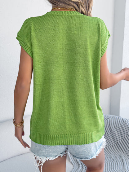 Women  Floral Casual Batwing Sleeve Loose Knit Vacation Top