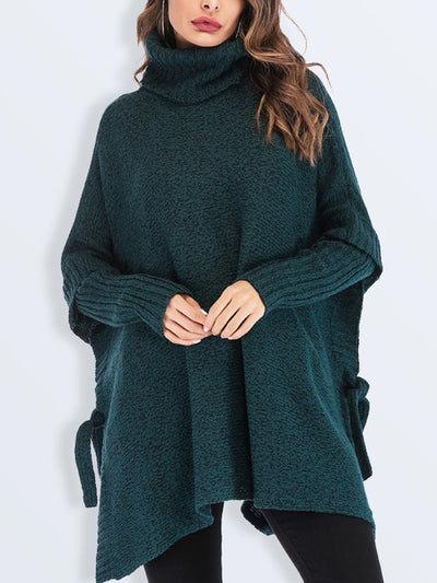 2023 New Large Size Women's Turtleneck Sweater Loose Sweater Women's Knitwear